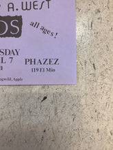 Load image into Gallery viewer, Firehose, Brother A. West, and DOS at Phazez - 1988 (Poster)