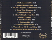 Load image into Gallery viewer, Don Gibson : Oh Boy Classics Presents Don Gibson (CD, Comp)