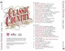 Load image into Gallery viewer, Various : Classic Country 1950-1959 (2xCD, Comp, RM)
