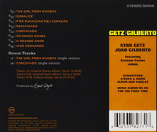 Load image into Gallery viewer, Stan Getz / Joao Gilberto* Featuring Antonio Carlos Jobim : Getz / Gilberto: 50th Anniversary (Stereo/Mono) (CD, Album, Mono, RE)
