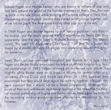 Load image into Gallery viewer, Steely Dan : Spotlight On Becker & Fagan: Founders Of Steely Dan (CD, Comp, RE)