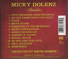 Load image into Gallery viewer, Micky Dolenz : Remember (CD, Album)