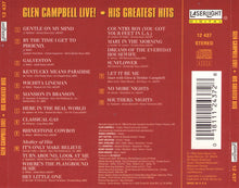 Load image into Gallery viewer, Glen Campbell : Glen Campbell Live! His Greatest Hits (CD, Comp)
