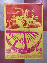 Load image into Gallery viewer, Super Ball KMPX First Birthday Benefit at Winterland - 1968 (Poster)