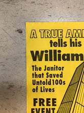 Load image into Gallery viewer, William Rodriguez "The Last Man Out Tour" at U.T. Union Ballroom (Poster)