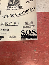 Load image into Gallery viewer, Save Our Springs at La Zona Rosa - 1992 (Poster)