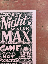 Load image into Gallery viewer, Singles Night for Max at Barracuda's - 1987 (Poster)