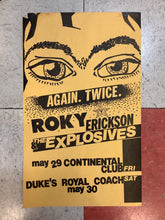 Load image into Gallery viewer, Roky Erickson & The Explosives at Continental Club & Duke's Royal Coach - 1981 (Poster)
