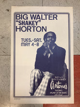 Load image into Gallery viewer, Big Walter "Shakey" Horton at Antone's Nightclub - 1976 (Poster)