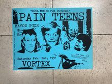 Load image into Gallery viewer, Pain Teens and Bayou Pigs at Vortex - 1991 (Poster)