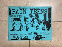 Load image into Gallery viewer, Pain Teens and Bayou Pigs at Vortex - 1991 (Poster)