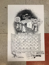 Load image into Gallery viewer, The Continental Club February Calendar - 1982 (Poster)