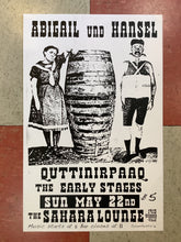 Load image into Gallery viewer, Abigail und Hansel at Sahara Lounge - 2016 (Poster)