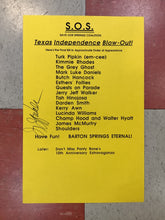 Load image into Gallery viewer, Save Our Springs Coalition Texas Independence Blow-Out (Poster)
