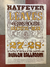 Load image into Gallery viewer, Grateful Dead "Hayfever" at Avalon Ballroom - 1966 (Poster)