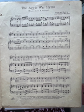 Load image into Gallery viewer, Sheet music for 'The Aggie War Hymn' with text and musical notation.
