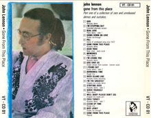 Load image into Gallery viewer, John Lennon – Gone From This Place (CD)