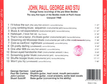 Load image into Gallery viewer, John, Paul, George and Stu – Liverpool May 1960 (CD)