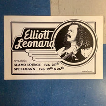 Load image into Gallery viewer, Elliott Leonard at Alamo Lounge and Spellman's (Poster)