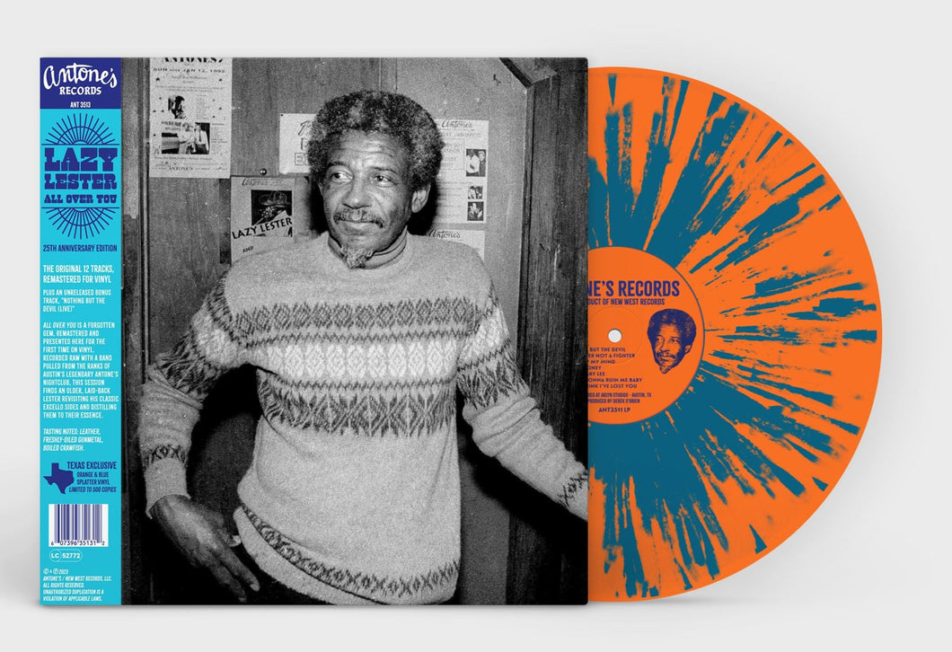 Lazy Lester - All Over You (25th Anniversary Indie Only Orange and Blue Splatter Vinyl