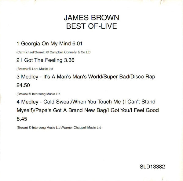 Buy James Brown : The Best of James Brown Live! (CD) Online for a