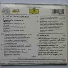 Load image into Gallery viewer, Ludwig van Beethoven : Berlin Philharmonic Orchestra*, Herbert von Karajan : Symphony No. 6 "Pastoral", Overtures: "The Creatures Of Prometheus", "The Ruins Of Athens", "Coriolan" (CD, Comp, RM)