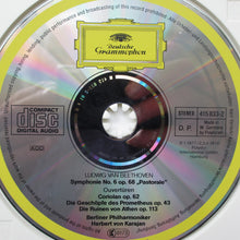 Load image into Gallery viewer, Ludwig van Beethoven : Berlin Philharmonic Orchestra*, Herbert von Karajan : Symphony No. 6 "Pastoral", Overtures: "The Creatures Of Prometheus", "The Ruins Of Athens", "Coriolan" (CD, Comp, RM)