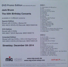 Load image into Gallery viewer, Jack Bruce : Rockpalast: The 50th Birthday Concerts (2xDVD, Promo)
