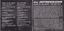 Load image into Gallery viewer, The Impressions : Come To My Party / Fan The Fire (CD, Comp, RE)