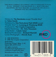 Load image into Gallery viewer, The Residents : Double Shot (CD, Mini)