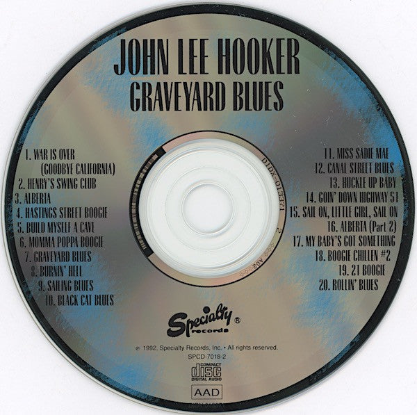 John Lee Hooker - Graveyard Blues (CD, Comp, Club, RM)