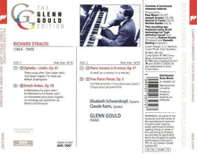 Load image into Gallery viewer, Glenn Gould, Richard Strauss, Elisabeth Schwarzkopf, Claude Rains : Ophelia-Lieder, Op. 67; Enoch Arden, Op. 38; Piano Sonata, Op. 5; 5 Piano Pieces, Op. 3 (2xCD, Comp, RM)