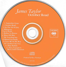 Load image into Gallery viewer, James Taylor (2) : October Road (CD, Album)