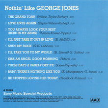Load image into Gallery viewer, George Jones (2) : Nothin' Like George Jones (CD, Comp)