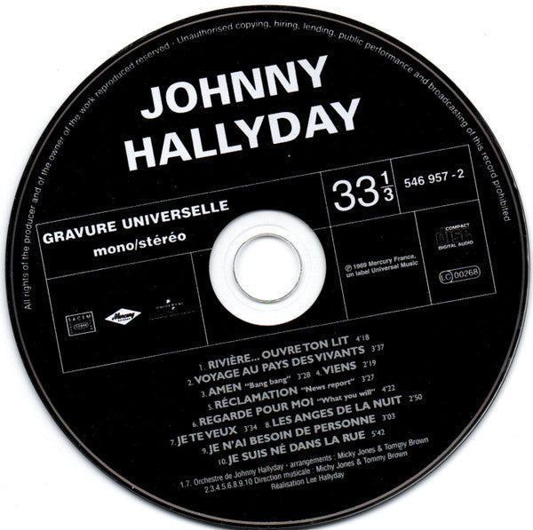 Johnny Hallyday - Rivière Ouvre Ton Lit (CD, Album, RE, RM)