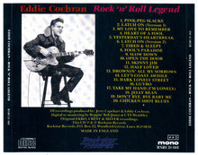 Load image into Gallery viewer, Eddie Cochran : Rock'n'Roll Legend (CD, Comp)