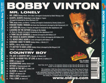 Load image into Gallery viewer, Bobby Vinton : Mr. Lonely/Country Boy (CD, Comp)