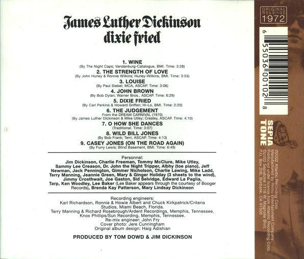 James Luther Dickinson* - Dixie Fried (CD, Album, RE, RP)