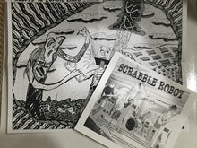 Load image into Gallery viewer, The Open Casket / Scrabble Robot : The Open Casket Vs. Scrabble Robot (7", Gre)