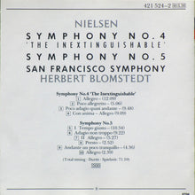 Load image into Gallery viewer, Nielsen* - San Francisco Symphony* / Herbert Blomstedt : Symphonies 4 & 5 (CD, Album)