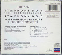 Load image into Gallery viewer, Nielsen* - San Francisco Symphony* / Herbert Blomstedt : Symphonies 4 & 5 (CD, Album)