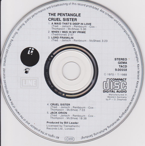 Pentangle - Cruel Sister (CD, Album, RE)