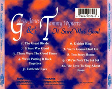 Load image into Gallery viewer, George Jones & Tammy Wynette : It Sure Was Good (CD, Comp)
