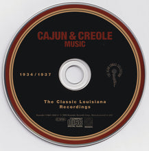 Load image into Gallery viewer, Various : The Classic Louisiana Recordings • Cajun & Creole Music 1934/1937 (CD, Album, Comp, RM)