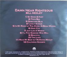 Load image into Gallery viewer, Bill Medley : Damn Near Righteous (CD, Album)