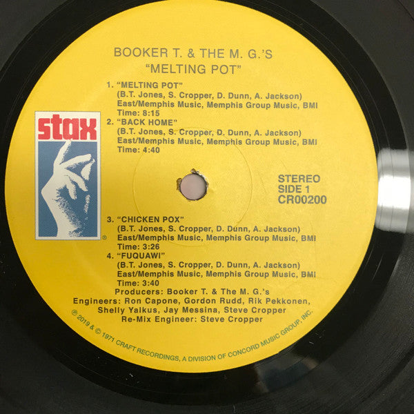 Booker T. & The M.G.'s* - Melting Pot (LP, Album, RE)