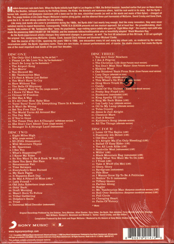 Buy The Byrds : There Is A Season (Box Set) Online for a great