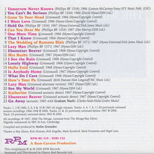 Load image into Gallery viewer, The Mirage : Tomorrow Never Knows - Singles And Lost Sessions 1966-1968 (CD, Comp, RE, RM)