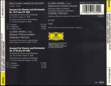 Load image into Gallery viewer, Wolfgang Amadeus Mozart, Clara Haskil, Berliner Philharmoniker / Bayerisches Staatsorchester, Ferenc Fricsay : Konzert Für Klavier Und Orchester Nr. 19 F-dur KV 459 / Konzert Für Klavier Und Orchester Nr. 27 B-dur KV 595 (CD, Mono, RM)
