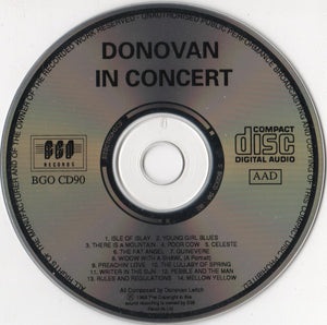 Donovan : Donovan In Concert (CD, Album, RE)